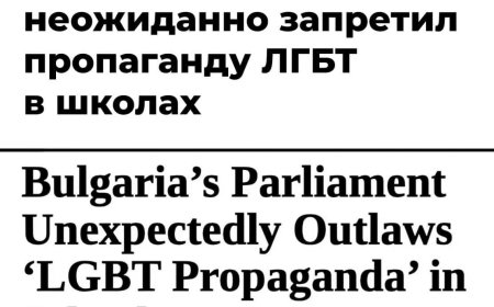 Болгария парламенті мектептерде «ЛГБТ насихатына» тыйым салды