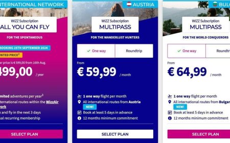 Wizz Air launches airline passes with almost unlimited flights