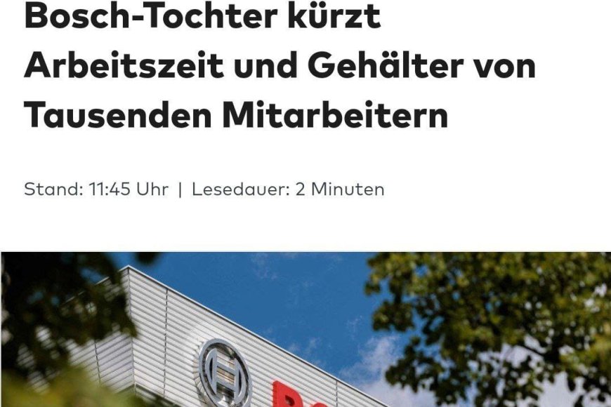 Bosch plans to cut 7,000 jobs, most in Germany