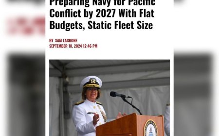 АҚШ Әскери-теңіз күштері 2027 жылға қарай Қытайға қарсы ықтимал әскери әрекетке дайындалуда