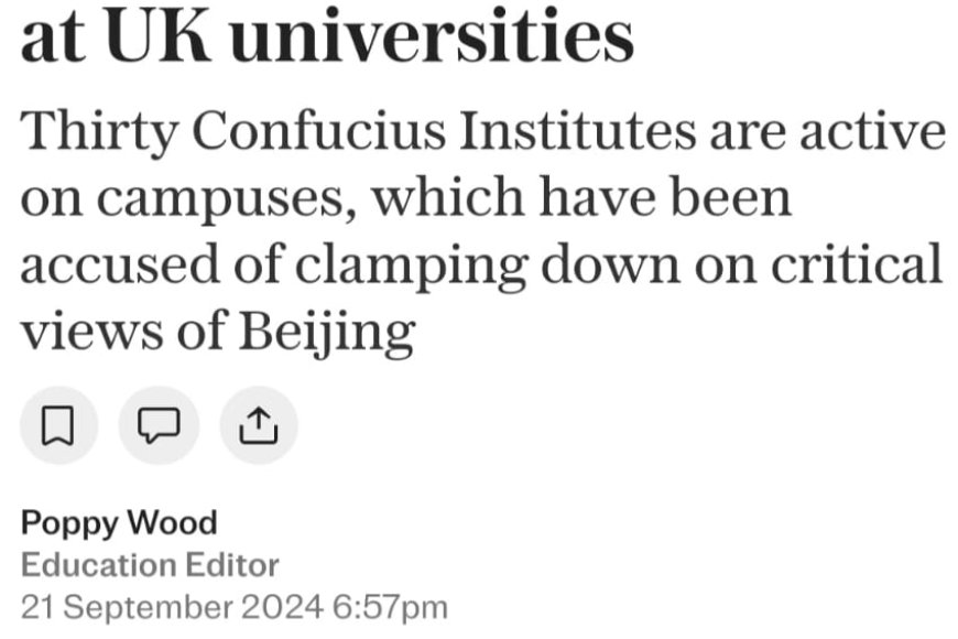 UK stops funding Confucius Institutes due to fears of Chinese influence