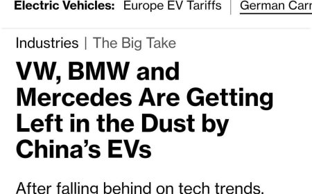 Неміс автогиганттарының күйреуі: VW, BMW және Mercedes қытайлық көліктерге бәсекелестіктен жеңіліп жатыр