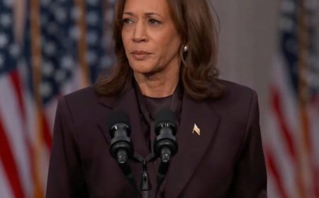 Kamala Harris in the first speech after the loss: "We must recognize the results" — post-election speech