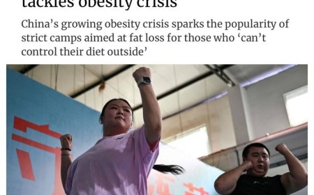 В Китае открылись лагеря для похудения из-за кризиса ожирения