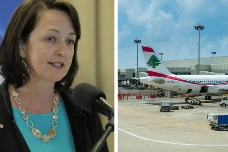 The US ambassador to Lebanon threatened sanctions against the Lebanese airline MEA for helping victims of Israeli attacks