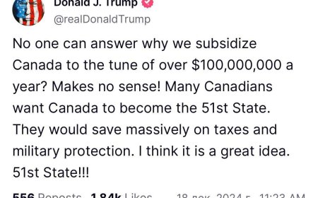Трамп Канаданы АҚШ-тың 51-ші штатына айналдыру идеясын алға тартады