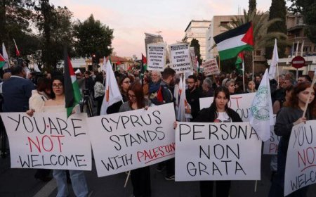 Кипрде Израиль президентінің сапарына қарсы жаппай наразылықтар өтті