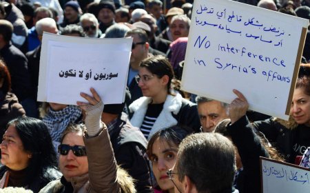 Эс-Сувейдадағы сириялықтар Израильдің Сирия жерін басып алуына қарсы шықты