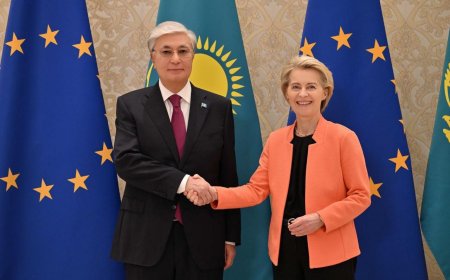 Токаев Самарқандта ЕО-мен визалық тәртіпті жеңілдету туралы келісті