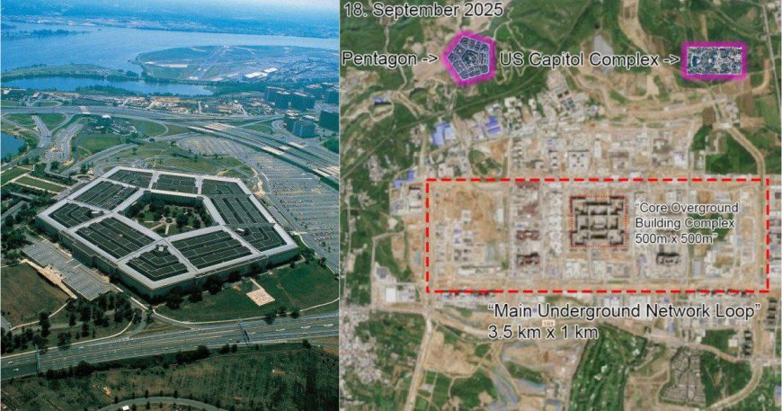 Спутниктік суреттер Қытайда ірі әскери кешеннің салынғанын көрсетті