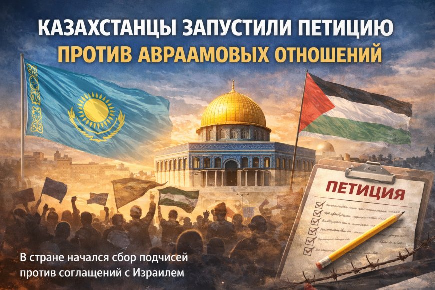 КАЗАХСТАНЦЫ ЗАПУСТИЛИ ПЕТИЦИЮ ПРОТИВ АВРААМОВЫХ СОГЛАШЕНИЙ