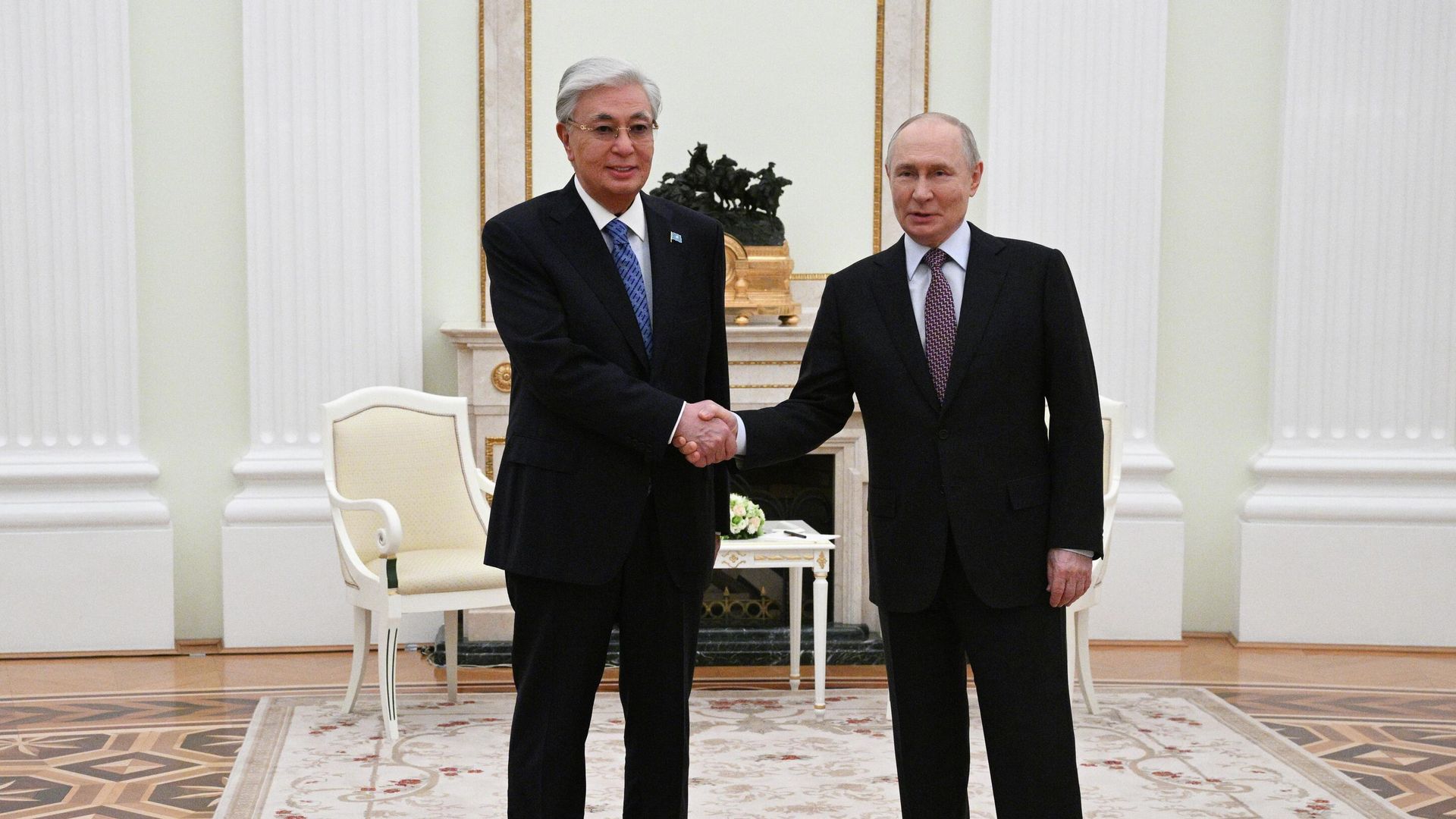 Касым-Жомарт Токаев провел переговоры с Владимир Путин в Москве