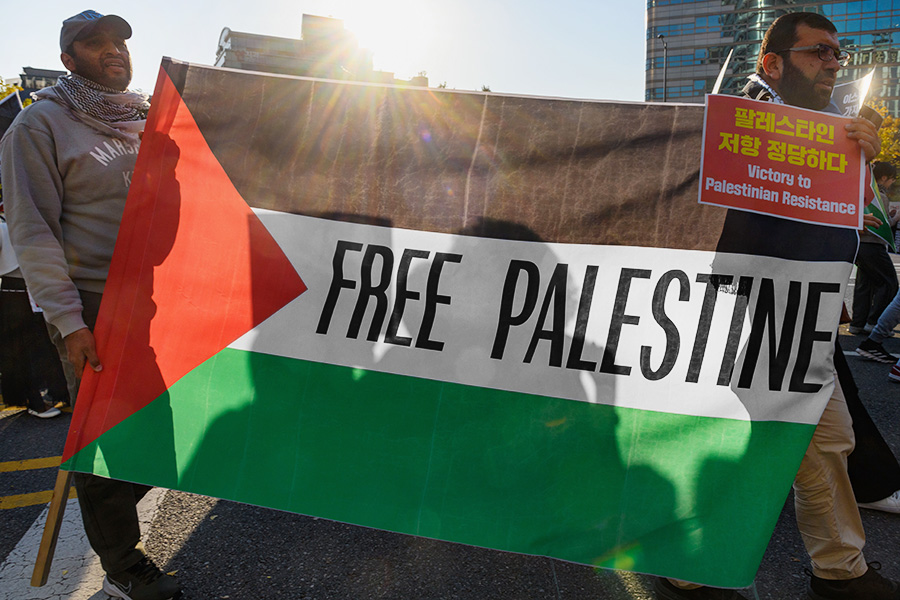 Pro-Palestine Protests Held in South Korea