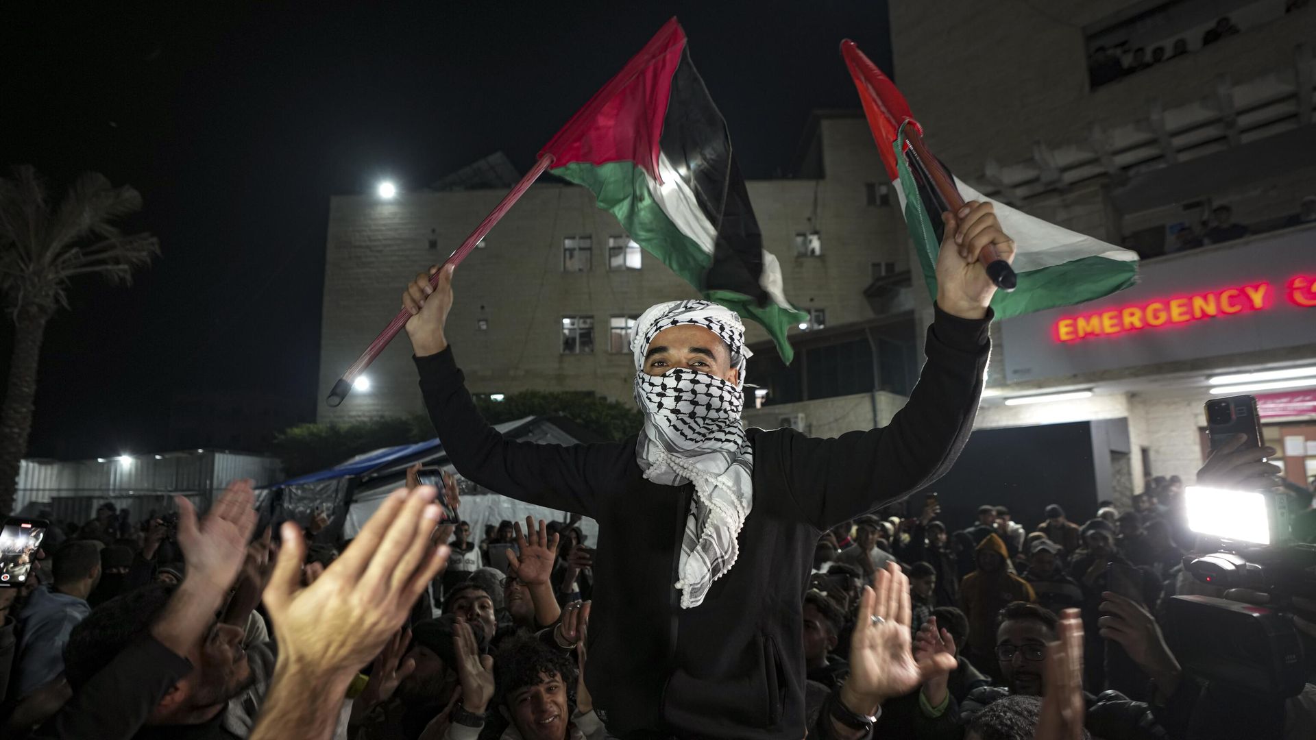 Gaza Residents Celebrate Ceasefire After 465 Days of Conflict