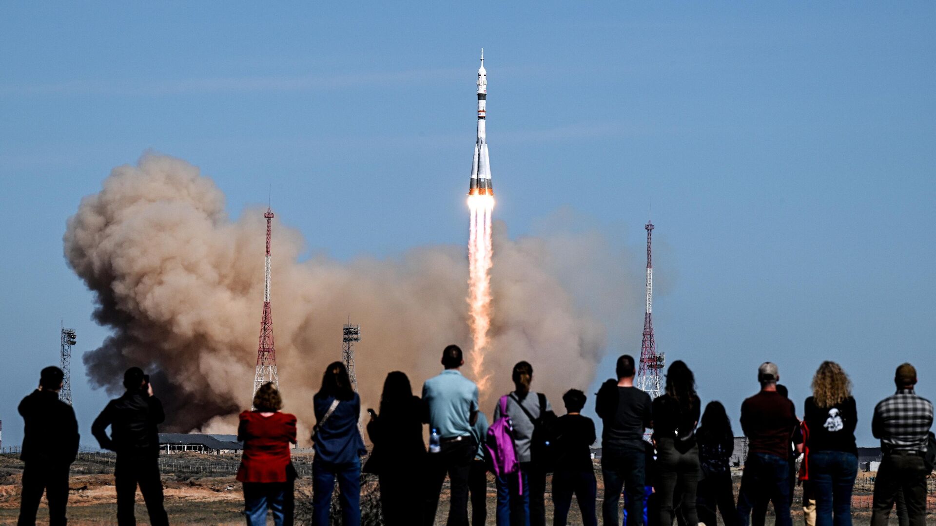 С Байконура стартовала ракета «Союз-2.1А» с экипажем на МКС