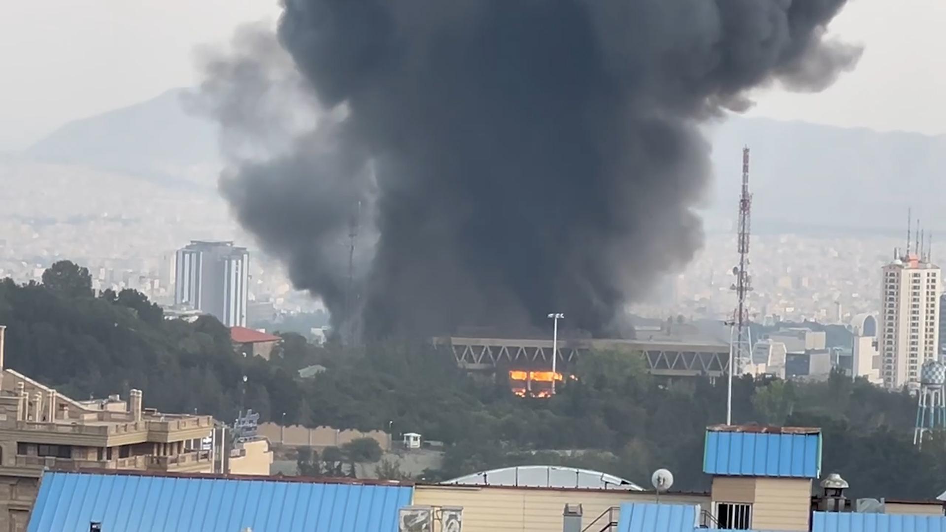 Israel Strikes Iranian TV Building During Live Broadcast