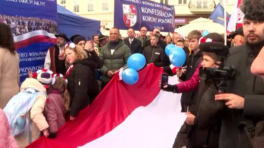 В Польше прошёл марш против войны
