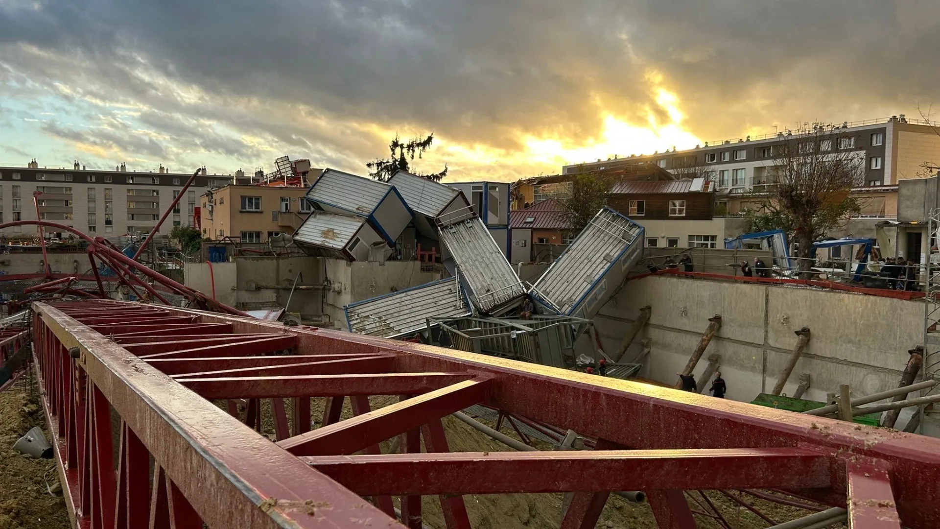 Storm Hits the Suburbs of Paris