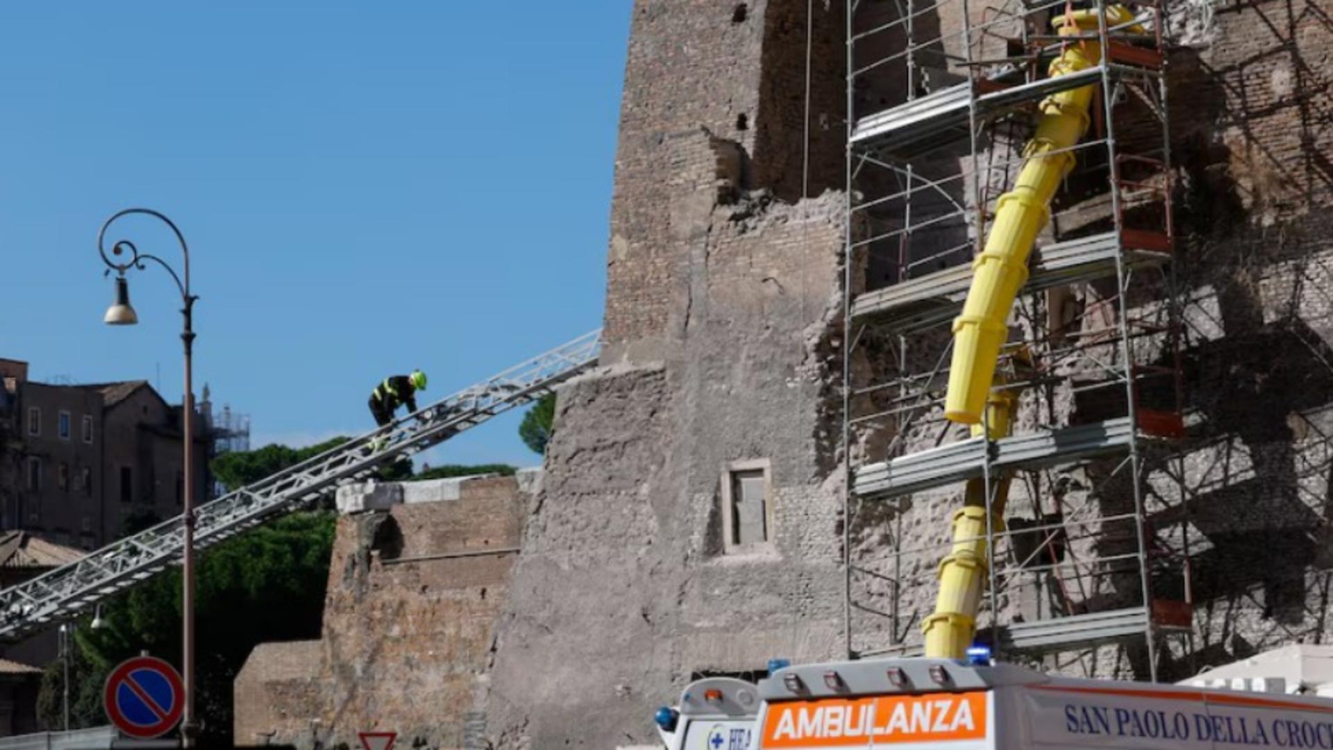 Conti Tower Collapses in Rome’s Imperial Forums