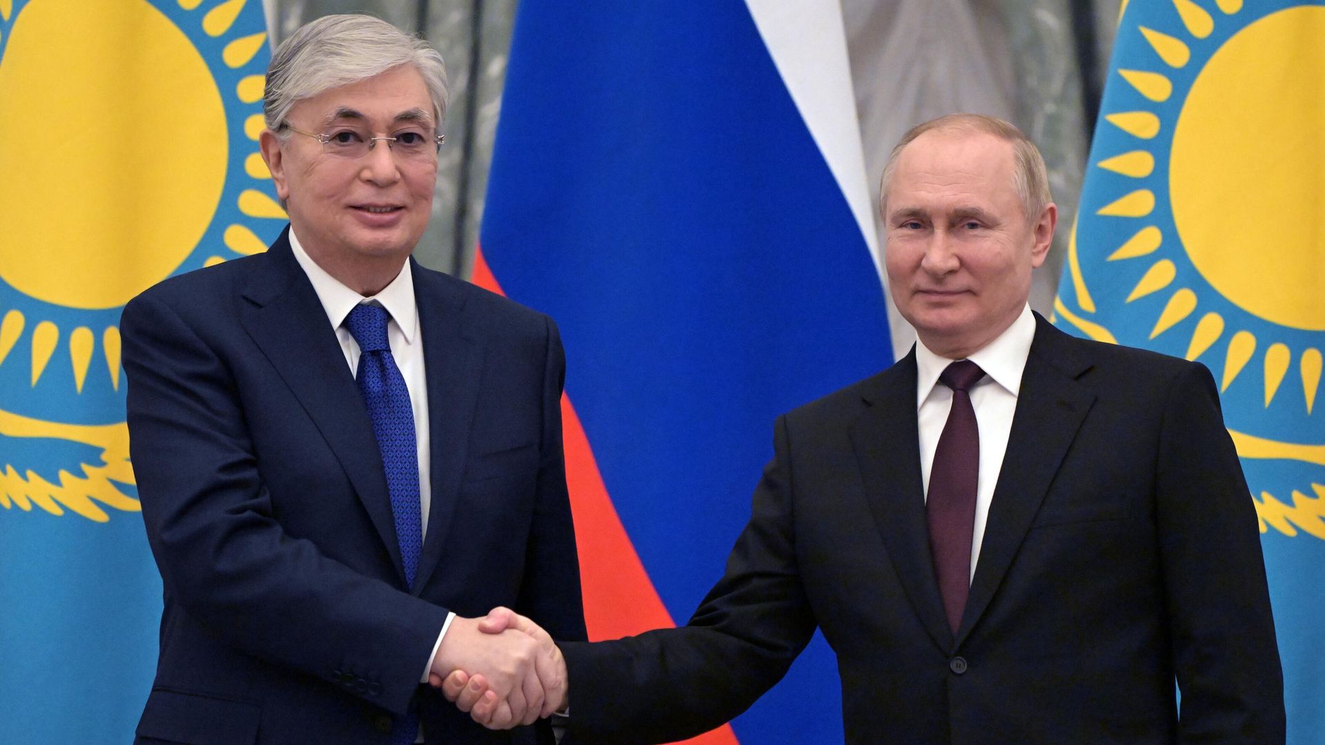 Токаев подчеркнул значение российско-казахстанского партнерства на приеме в Кремле