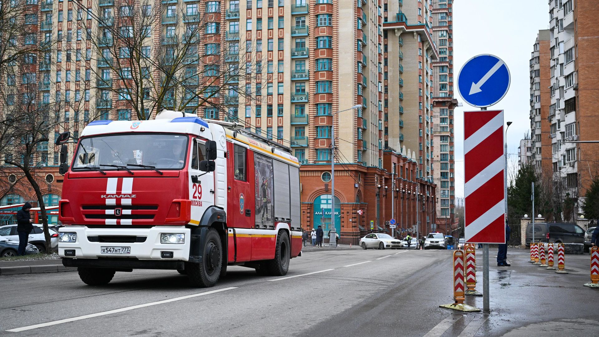 Fire at a major bread factory in Moscow